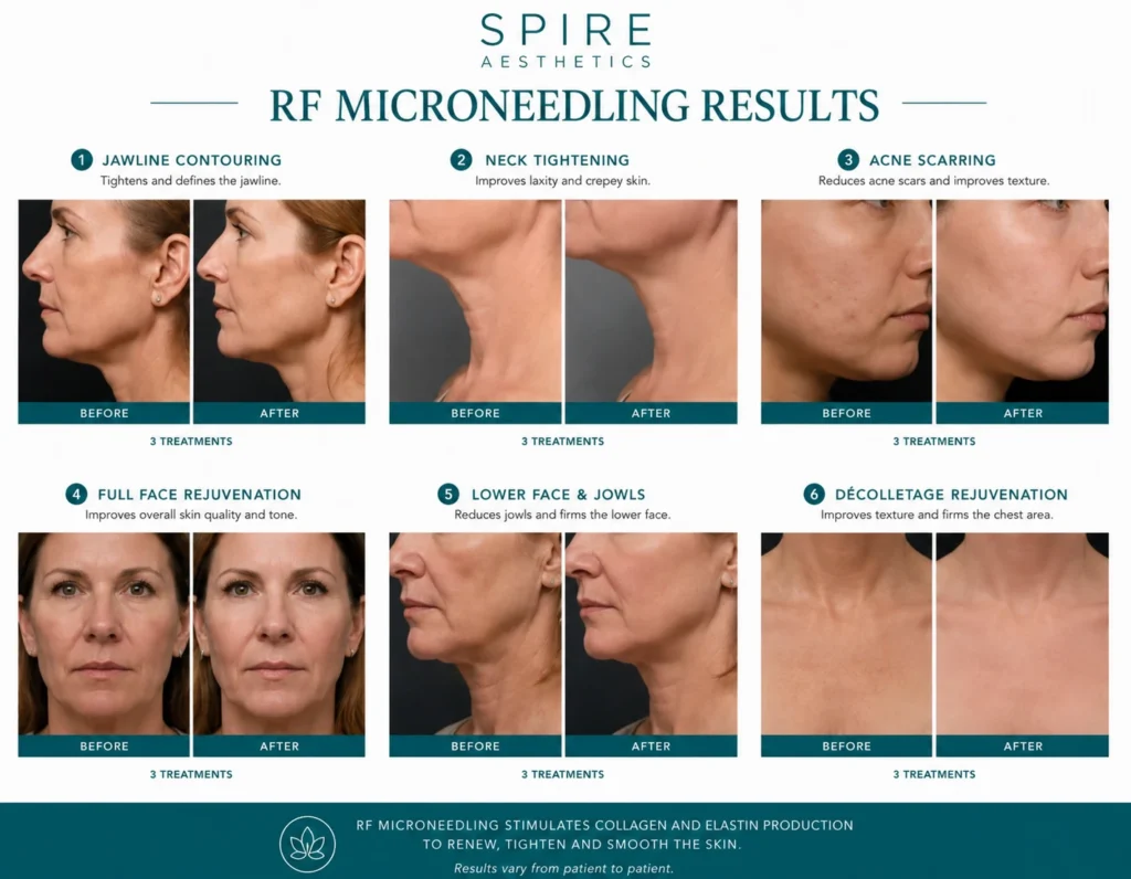 RF Microneedling Skin tightening Smethwick results