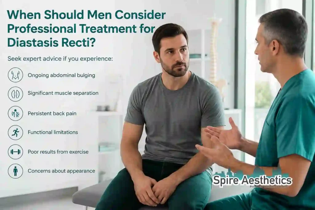 When Should Men Consider Professional Treatment for Diastasis Recti Smethwick?