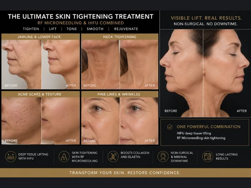 Results of combined treatment for the ultimate skin tightening treatment Smethwick